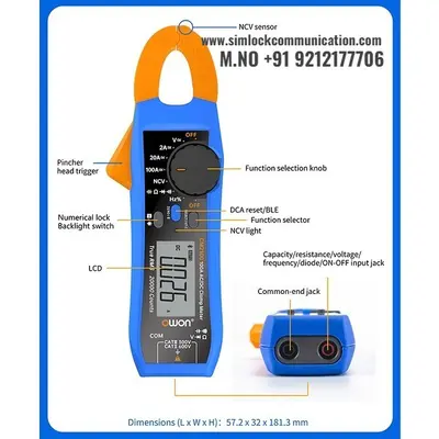 OWON CM2100B Smart AC|DC Clamp Meter - Bluetooth
