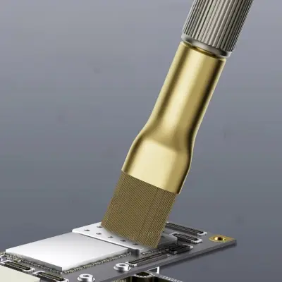 CL01 Hair Brush + Steel Brush for Motherboard IC Debonding Glue Cleaning i2C
