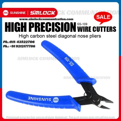 SS-109 HIGH CARBON STEEL DIAGONAL NOSE PLIERS (100)pcs Box