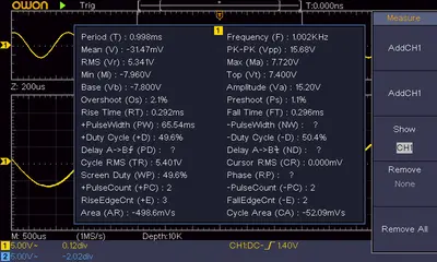 OWON SDS1022 Digital Storage Oscilloscope (DSO