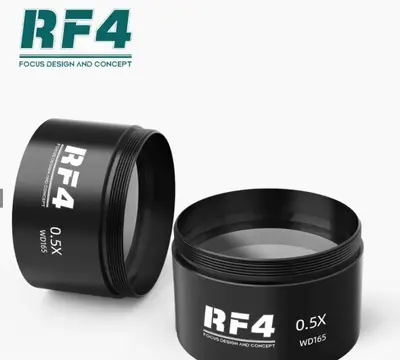 RF4 0.5X WD165 AUXILIARY OBJECTS LENS FOR TRINOCULAR STEREO ZOOM MICROSCOPE