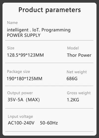Mechanic THOR POWER 35V 5A DC Power Supply