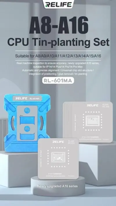 RL-601MA iPhone 6~15 Pro Max CPU Planting Tin Platform