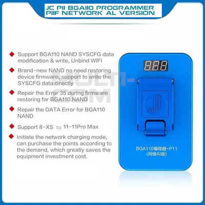 JC P11F BGA110 Programmer For iPhone 8|8 Plus|X|XR|XS