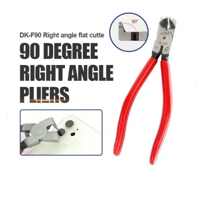 DK-F90 Right Angle Flat Pliers 90 Degrees Suitable