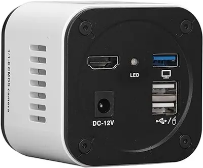 Microscope Industrial Camera Adjustable Magnification US Plug 100-240V Industrial Microscope Camera VGA 1|1.8 in. for Repair