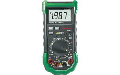 MASTECH MS8264 Digital Multimeter w| Temperature | Frequency | Capacity | Transistor - Green + Black