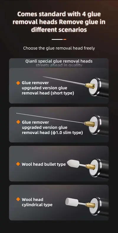 QianLi Adjustable Angle Electric Glue Removal Machine