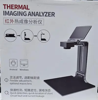 PCB Thermal Imaging Camera Thermal Imaging Camera, Infrared Thermal Imager 256x192 High Resolution Folding Infrared Thermal Analyzer for Phone Computer Motherboard Repairing