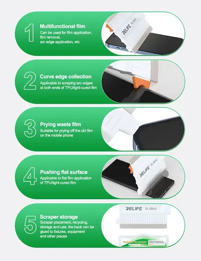 Relife RL-064u Multi-Function Film sticking Scrapper tool