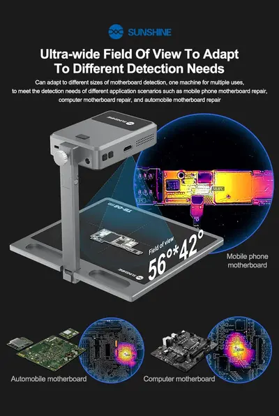 Sunshine TB-08 Pro ShortCam III Dual Light Direct Connection PCB Motherboard Diagnosis Infrared Thermal Camera