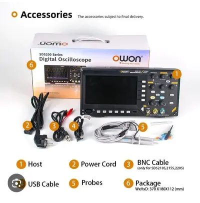 OWON SDS212S 120MHz Digital Oscilloscope DUEL Channel With Function Generator
