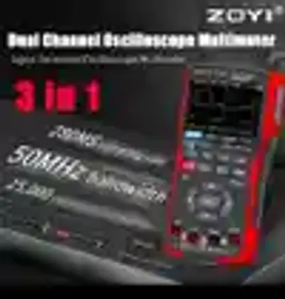 ZOYI ZT-703S Portable Triple-in-One, Combining the Advantages of Oscilloscope, Multimeter and Signal Generator.