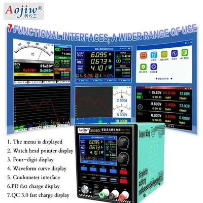 Aojiw 3006D DC Regulated Power Supply 30 Volt 6 Amp